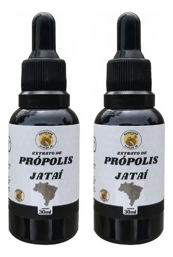 Extrato Própolis Jataí Orgânico 2un De Abelha Em Abelha 30ml