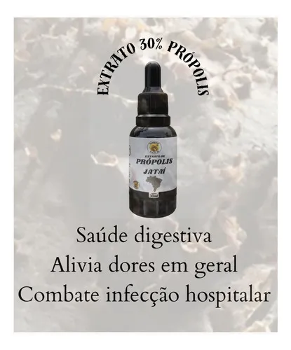 Extrato Própolis Jataí Orgânico 3un Abelha Em Abelha 30ml — 2